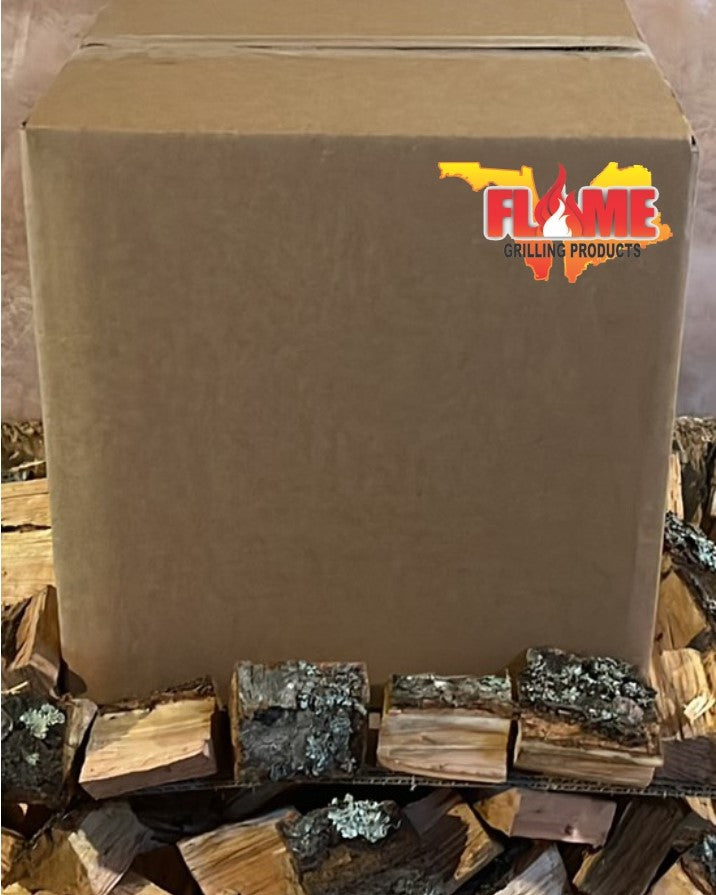 Bulk Maine Red Oak Grilling Chunks - Flame Grilling Products Inc