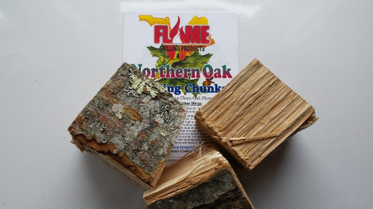 Bulk Maine Red Oak Grilling Chunks - Flame Grilling Products Inc