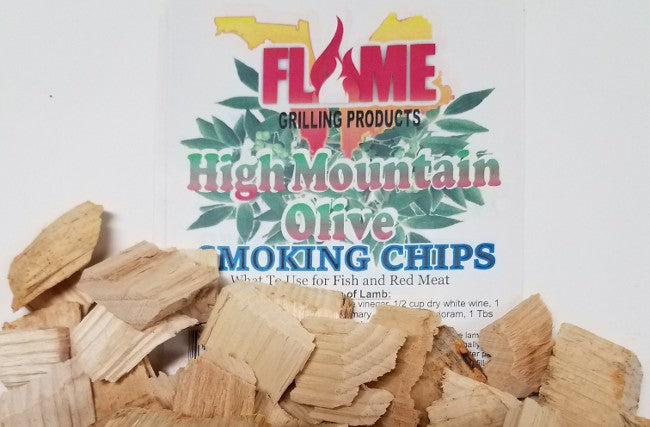 Bulk Maine High Mountain Olive Grilling Chips - Flame Grilling Products Inc